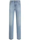 Dolce & Gabbana Straight-leg Blue Jeans With A Distressed Effect In Blue