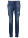 Dolce & Gabbana Stretch Cotton Jeans In Blue