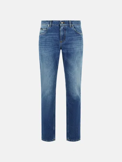 Dolce & Gabbana Blue Cotton Jeans