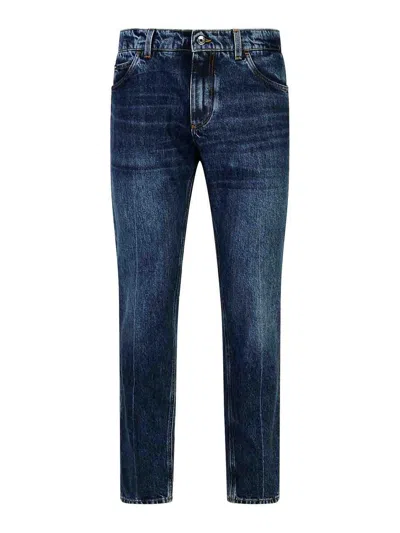 Dolce & Gabbana Blue Cotton Jeans