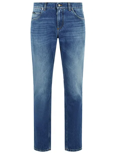 Dolce & Gabbana Blue Cotton Jeans Men