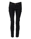 Dolce & Gabbana Blue Cotton Pretty Lowwaist Skinny Denim Jeans