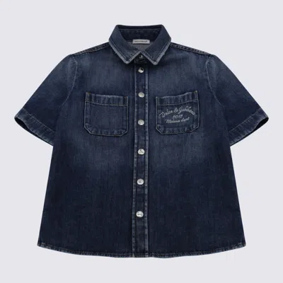 Dolce & Gabbana Kids' Blue Cotton Shirt