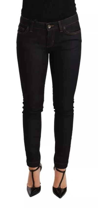 Pre-owned Dolce & Gabbana Blue Cotton Stretch Slim Fit Denim Women's Jeans ()