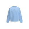 Dolce & Gabbana Dg Logo Patch Oversized Sweatshirt In Blue