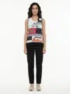 Dolce & Gabbana Woman Tank Top Charcoal Size 10 Cotton In Multi