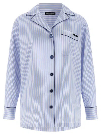 Dolce & Gabbana Blue Cotton Women's Blouse