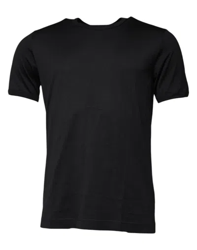 Dolce & Gabbana Blue Crown Crew Neck Short Sleeves Men's T-shirt