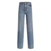 Dolce & Gabbana High-waist Wide-leg Trousers Crease Effect In Blue
