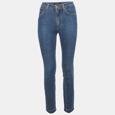 Pre-owned Dolce & Gabbana Blue Denim Audrey Jeans S/waist 26"
