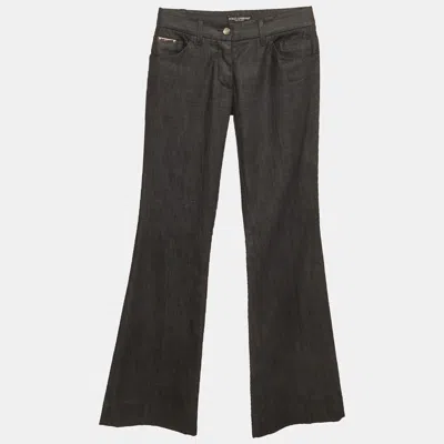 Pre-owned Dolce & Gabbana Blue Denim Boot-cut Jeans S/waist 28"