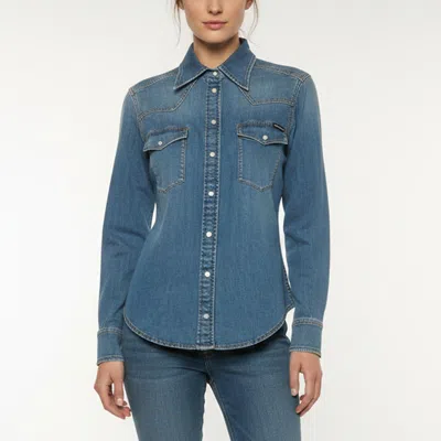 Pre-owned Dolce & Gabbana Blue Denim Button Up Shirt S