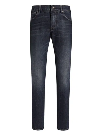 DOLCE & GABBANA BLUE DENIM COTTON JEANS