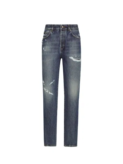 Dolce & Gabbana Blue Denim Cotton Jeans