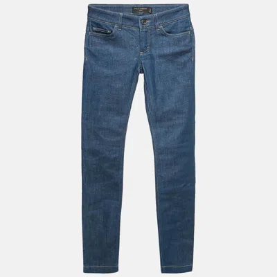 Pre-owned Dolce & Gabbana Blue Denim Cute Jeans Xs Waist 27"