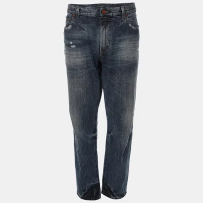 Pre-owned Dolce & Gabbana Blue Denim Jeans L