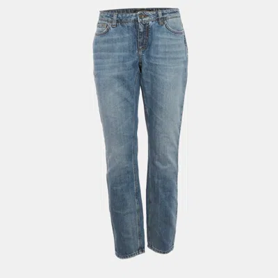 Pre-owned Dolce & Gabbana Blue Denim Low Rise Jeans M/waist 31"