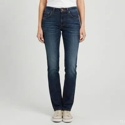 Pre-owned Dolce & Gabbana Blue Denim Straight Fit Jean M/ Waist 33"