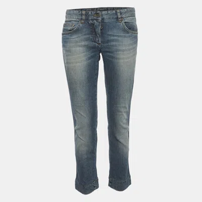 Pre-owned Dolce & Gabbana Blue Denim Straight Fit Jeans S/waist 30"
