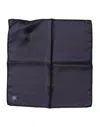 Dolce & Gabbana Blue Dg Crown Silk Square Men Foulard Scarf