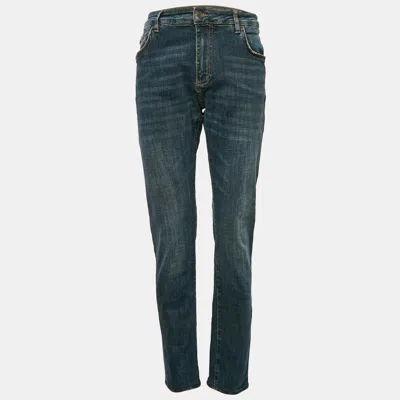 Pre-owned Dolce & Gabbana Blue Faded Denim Slim Fit Jeans Xl Waist 35"