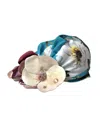 Dolce & Gabbana Blue Floral Motif Turban Head Hat Women's Women In Blue