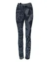 Dolce & Gabbana Blue Graphic Print Cotton Skinny Denim Jeans