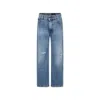 Dolce & Gabbana Blue Jeans For Boy With Logo In Denim