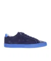 Dolce & Gabbana Blue Logo Casual Sneakers In Blue