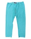 Dolce & Gabbana Blue Logo Lace Lingerie Cropped Tight Women's Underwear