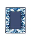 Dolce & Gabbana Majolica-print Photo Frame In Blue