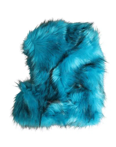 Dolce & Gabbana Blue Modacrylic Fur Women Bucket Capello Women's Hat