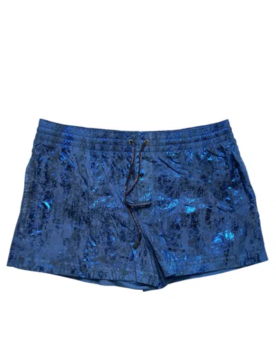 Pre-owned Dolce & Gabbana Blue Nylon Beachwear Swim Shorts 2pc Men's Swimwear ()
