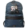 Dolce & Gabbana Blue Nylon #dgfamily Patch Men Backpack Men's Bag In Blue