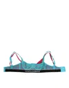 Dolce & Gabbana Blue Nylon Soft Cup Balconnet Bra Underwear In Black
