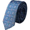 Dolce & Gabbana Blue Patterned 100% Silk Adjustable Men Tie In Blue
