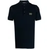 Dolce & Gabbana Men Logo Cotton Polo Shirt In Black