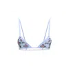 Dolce & Gabbana Blue Polyamide Bra In Multi