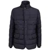 Dolce & Gabbana Double-breasted Jacket With Embroidered Buttons  In Blue