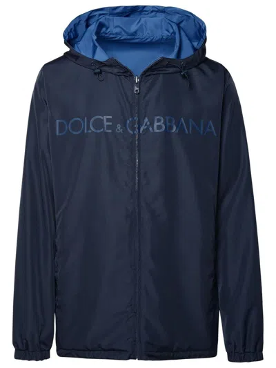 Dolce & Gabbana Man Jacket Navy Size 44 Polyester