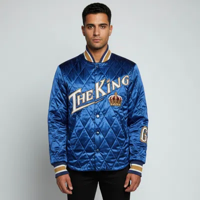 Pre-owned Dolce & Gabbana Blue Quilted Synthetic Patchwork Detail Bomber Jacket M