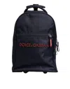 Dolce & Gabbana Blue Red Polyester Kids Back Pack Wheel Suitcase Men's Bag In Blue