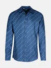 Dolce & Gabbana Blue Silk Shirt In Blue