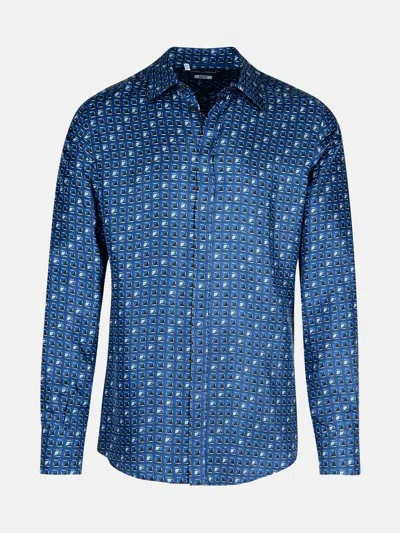 Dolce & Gabbana Blue Silk Shirt