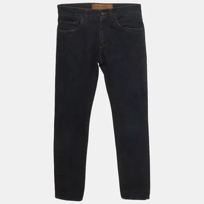 Pre-owned Dolce & Gabbana Blue Stretch Denim Straight Fit Jeans M/waist 28"