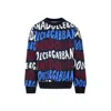 Dolce & Gabbana Blue Sweatshirt For Boy With Logo In Multicolor
