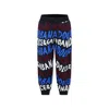 Dolce & Gabbana Blue Trousers For Boy With Logo In Multicolor