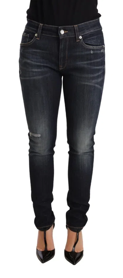 Dolce & Gabbana Blue Wash Slim Skinny Denim Cotton Stretch Women's Jeans