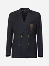 Dolce & Gabbana Blue Wool Double-breasted Blazer