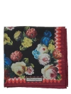 DOLCE & GABBANA BLUEBELL-PRINTED TWILL SCARF